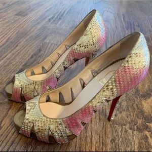 Christian Louboutin Snake Heels 6.5